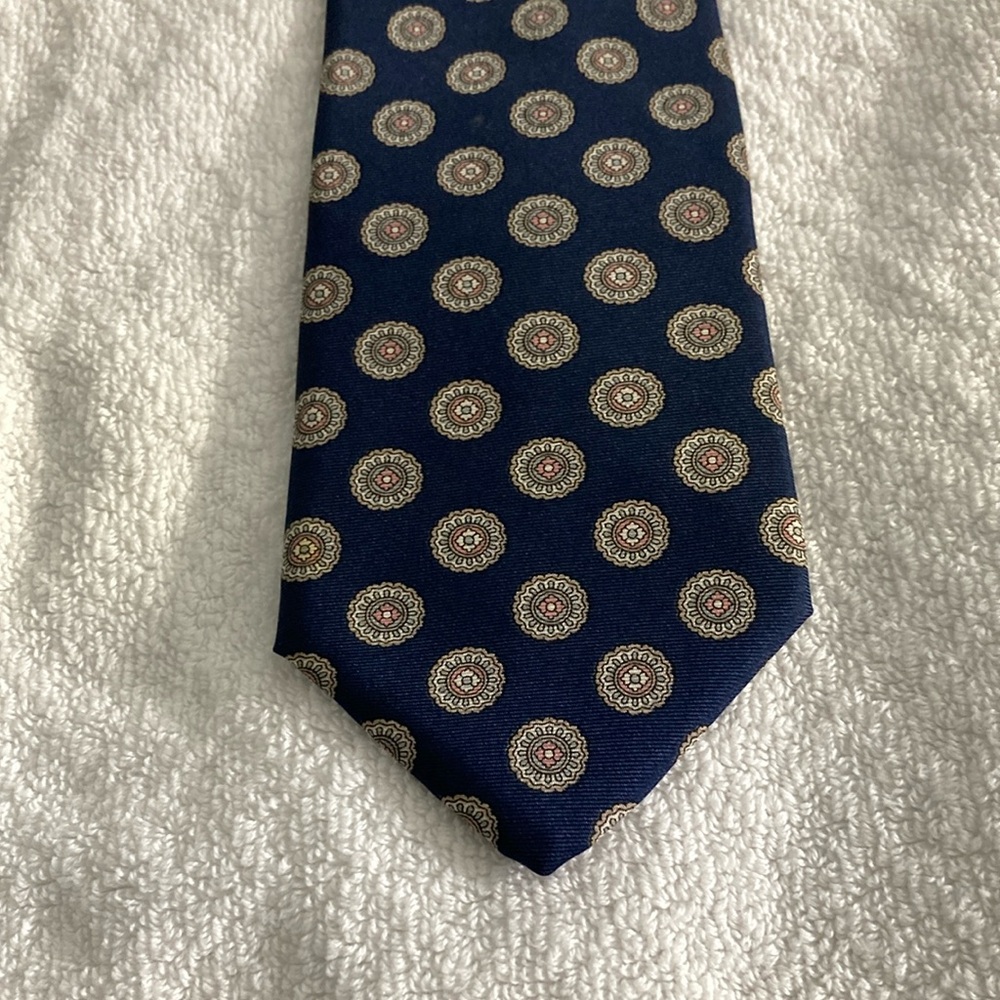 Robert Talbott Blue and Gold Classic Tie